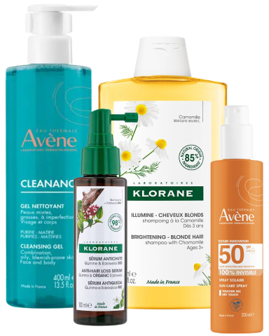Cuidados Avène & Klorane, -20%* extra