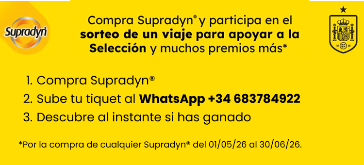 Compra Supradyn y entra en sorteo para apoyar a La Roja
