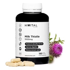 Hivital Foods Cardo Mariano 1000 mg 180 cáps veganas (6 meses)