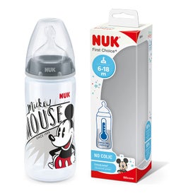 NUK First Choice Baby Rose&Blue Flasche Sauger 300ml in rosa 
