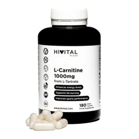Hivital Foods L-Carnitina pura 1000mg 180 cáps veganas