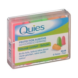 Quies Foam Hearing Protection 6 Pairs