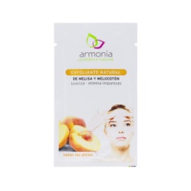Armonía mascarilla facial exfoliante natural de melisa y melocotón 10g