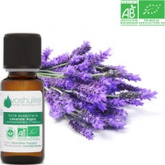 Voshuiles Organic Essential Oil Of Lavender Aspic 10ml