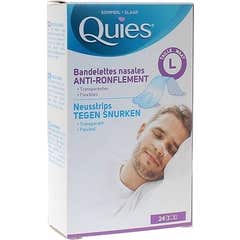 Quies Antironquidos Tiras Nasales Talla S/M 24uds