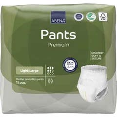 Abena Pants Premium Pañales Absorbentes Light Talla L 15uds