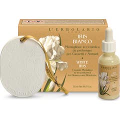 L'Erbolario Weißes Iris Duftmedaillon Keramik 30 ml