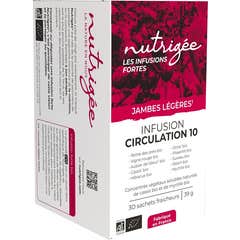 Nutrigee Infusion Circulation 10 Piernas Ligeras 30 Sobres