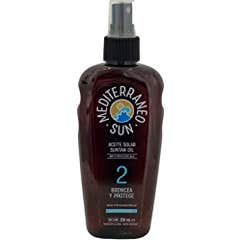 Mediterráneo Sun Zanahoria Aceite Bronceador Dark SPF2 200ml
