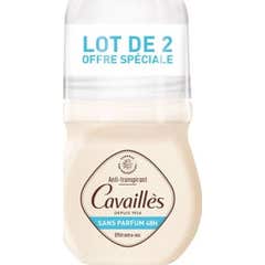 Rogé Cavaillès Desodorante Anti-transpirante Sin Perfume 48h Roll-on 2x50ml