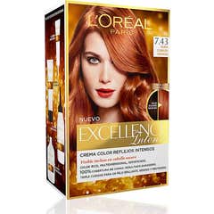 L'Oréal Excellence Intense 7.43 Louro Acobreado Dourado