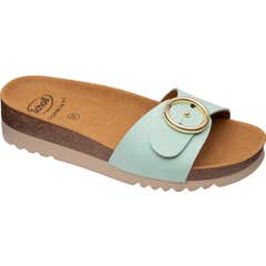 Scholl Malibu Mule Sandalia Nubuck W Cognac 40 1 Par