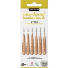The Humble Co Interdental Brush 0.7mm Bamboo 6uts