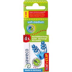 Yaweco Kid's Clip Cabezales Recambio Suave Medio 4 uds