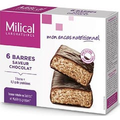 Milical Nutrition Hiperproteinated Chocolate Slimming Bars 6 sztuk Milical Nutrition Hiperproteinated Chocolate Slimming Bars 6 sztuk
