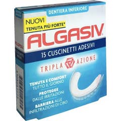 Algasiv Dentiera Inferiore Cuscinetti Adesivi 15 Unità