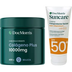 DocMorris Pack Colágeno Plus 400g + Crema Facial SPF50+ 50ml