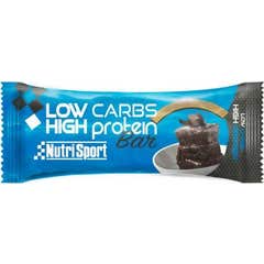 Barritas Low Carbs Nutrisport Exp. + 16 Und. - BROWNIE