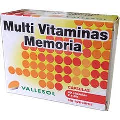 Vallesol Multi Vitaminas Memoria 40caps
