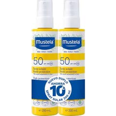 Mustela Pack Spray High Protection Sunscreen SPF50+ 2x200 ml