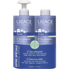 Uriage Bebé 1ª Agua Limpiadora 2x500 ml
