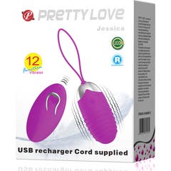 Pretty Love Rechargeable Vibrating Egg Jessica 1ud