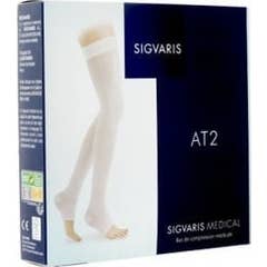 Sigvaris 2 AT2 Media PA Blanca N2 1 Par