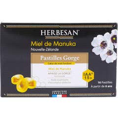 Herbesan Miel de Manuka Garganta 16 Tabletas