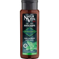 NaturVital Champú Anticaspa Refrescante Cabello Graso 300ml