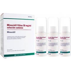 Minoxidil Viñas 5% Solución 3x60 ml