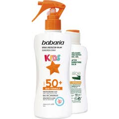 Babaria Pack Kinder-Körpermilch SPF50+ + Aloe After Sun Balm
