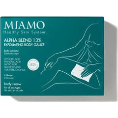 Miamo Alpha Blend 13% Exfoliating Body Gauze 6 Sobres