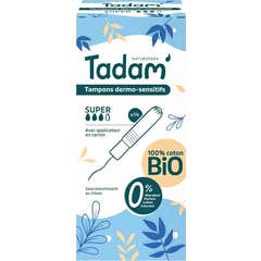 Tadam' Tampones Dermo-Sensitivos Con Aplicador Super 14 uds