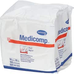 Medicomp Compresas No Tejidas 10x10 cm 100 uds