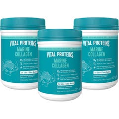 Vital Proteins Pack Marine Collagen Péptidos de Colágeno Sin Sabor 3x221g
