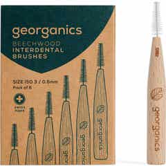Georganics Szczoteczki międzyzębowe Beechwood ISO 3/0.6 6 szt.