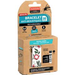 Manouka Pfingstrose Mückenarmband + Nachfüllung 6 ml