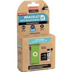 Manouka Vibrant Green Anti-Mosquito Bracelet + Refill 6 ml