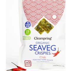 Clearspring Seaveg Crispies Alga Snack Nori Chili Bio 20 g