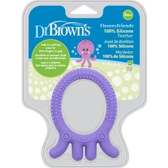 Dr Brown Teether Silicone Teether Octopus Purple 1ud