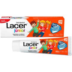 Lacer Junior Zahngel mit Erdbeergeschmack 75ml