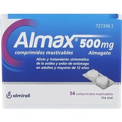 Almax 500mg 54comp Masticables