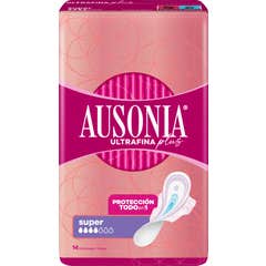 Ausonia Ultrafina Plus Compresas Super Alas 14uds Ausonia Ultrafina Plus Compresas Super Alas 14uds