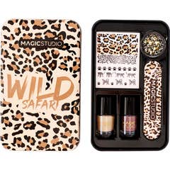 Magic Studio Set Wild Safari Savage Nail Art 6uds