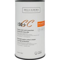 Bella Aurora crema solare Bella Aurora con colore Spf50 pelle sensibile