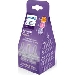 Philips Avent Pack Mix & Match Tetina Natural Response T3+T4+T5