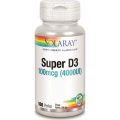 Solaray Super D3 100Mg 4000Ui 100 Perlen