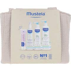 Mustela Bebé Set Neceser Bolsa Carrito Beige Piel Normal