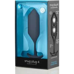 B-Vibe Snug Plug Anal 4 Negro 1ud