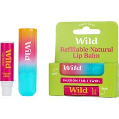 WIld Bálsamo Labial Natural Caixa e Recarga Maracujá 4.5g